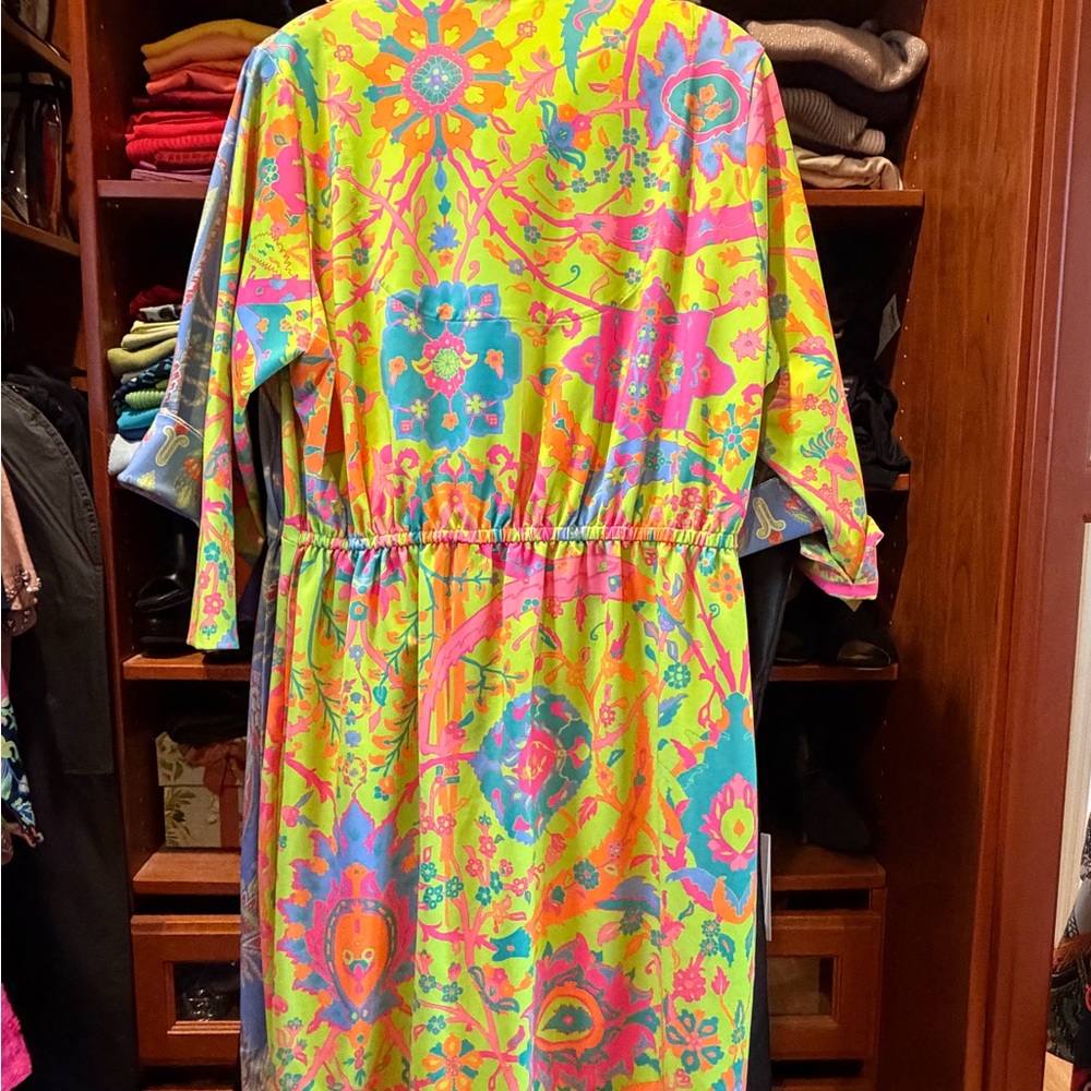 Vibrant Gretchen Scott Twist and Shout Women’s Dress - Picture 4 of 7